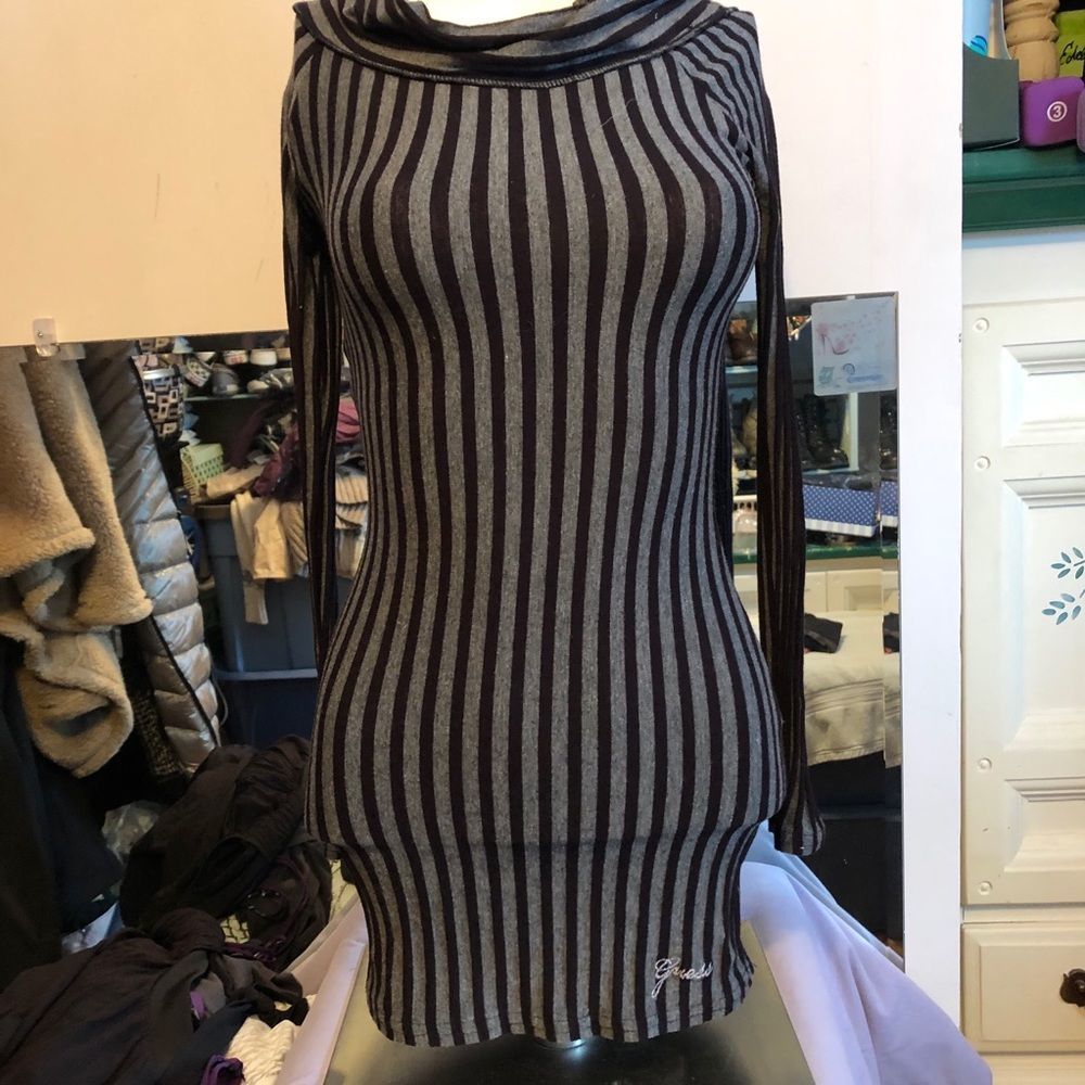 Guess Short Dress With Open Back